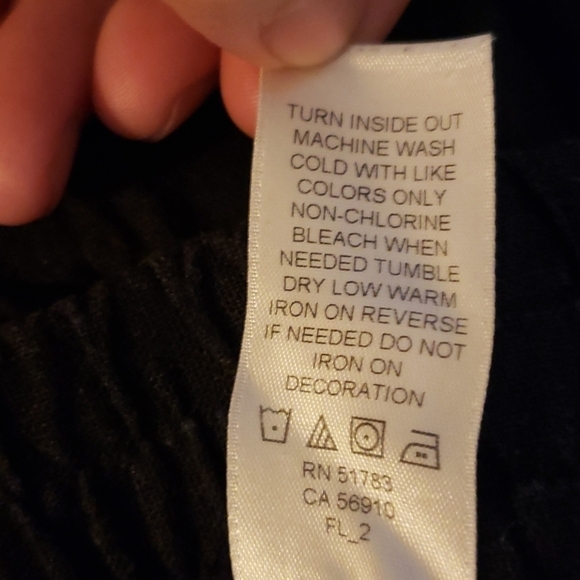 🎀 Maurices Black Wide Leg Linen Palazzo Pants EUC - Picture 12 of 12